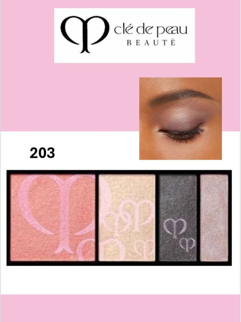 Cle De Peau Beaute Eye Color Quad # 203 REFILL Full Size New